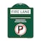 Signmission Fire Lane Emergency Access Route W/ No ParkingHeavy-Gauge Aluminum Sign, 18" x 24", GW-1824-24016 A-DES-GW-1824-24016 - alternate 1